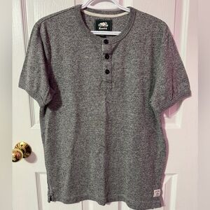 Roots Salt and Pepper Men's Henley Shirt